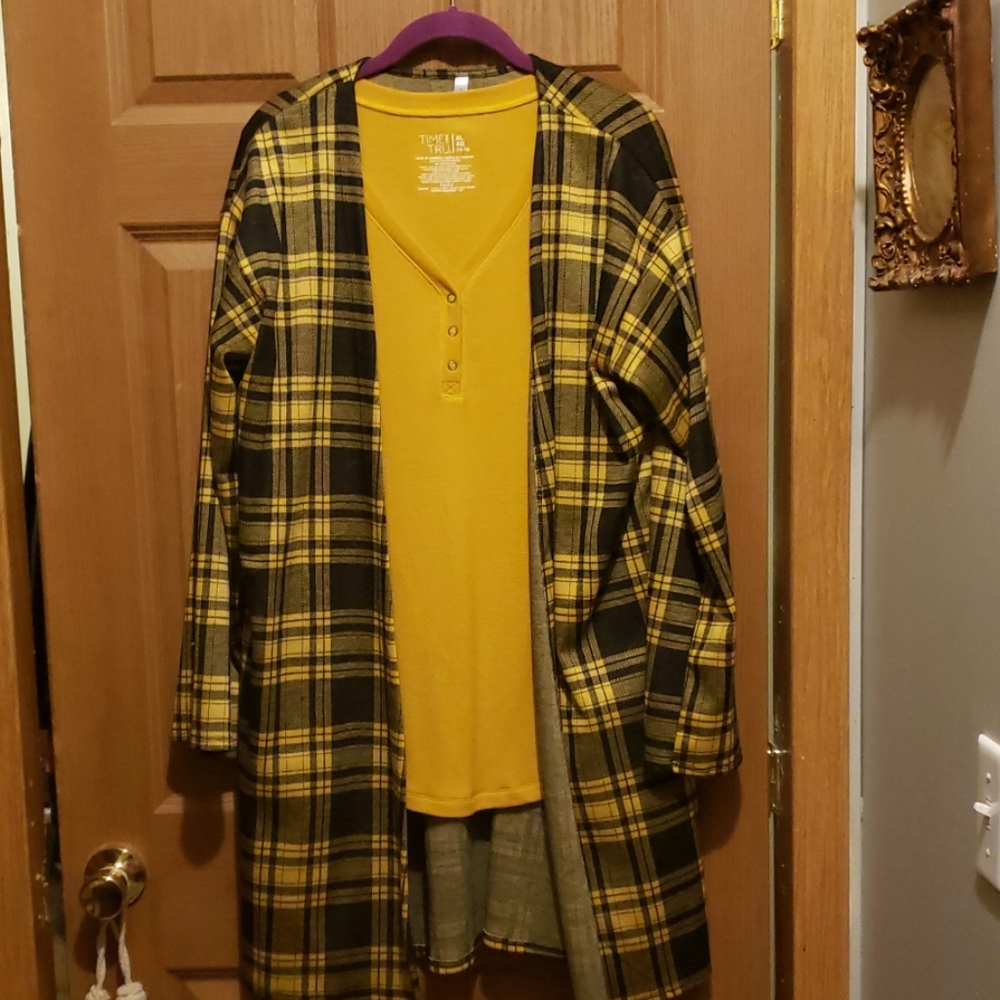 Mustard Thermal Dress it up Sz XL
